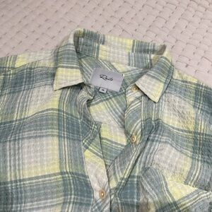 Rails  Brady Sage Lemon Shirt